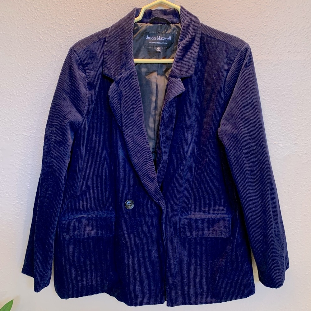 NWOT Women’s XL Corduroy Double Breasted Blazer